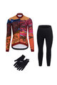 RIVANELLE BY HOLOKOLO Mega set de ciclism - FREE WINTER - multicolor/negru/portocaliu