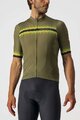 CASTELLI Tricoul și pantaloni scurți de ciclism - GRIMPEUR - verde/negru