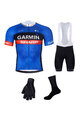 BONAVELO Mega set de ciclism - GARMIN SHARP - alb/albastru/negru