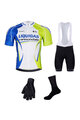 BONAVELO Mega set de ciclism - LIQUIGAS CANNONDALE - negru/verde/alb/albastru
