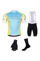 BONAVELO Mega set de ciclism - ASTANA - alb/galben/albastru/negru