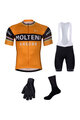 BONAVELO Mega set de ciclism - MOLTENI ARCORE - alb/portocaliu/negru