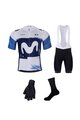 BONAVELO Mega set de ciclism - MOVISTAR 2025 - alb/albastru/negru