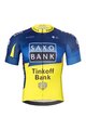 BONAVELO Tricoul și pantaloni scurți de ciclism - SAXO BANK TINKOFF - galben/albastru/negru