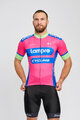 BONAVELO Tricoul și pantaloni scurți de ciclism - LAMPRE - roz/negru