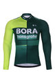 BONAVELO Jachetă și pantaloni de iarnă de ciclism - BORA 2024 - verde/alb
