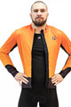 HOLOKOLO Jachetă termoizolantă de ciclism - CLASSIC - negru/portocaliu