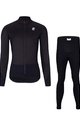 HOLOKOLO Jachetă și pantaloni de iarnă de ciclism - CLASSIC LADY - negru
