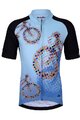 HOLOKOLO Tricoul și pantaloni scurți de ciclism - RIDERS KIDS - negru/albastru/multicolor