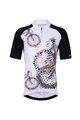 HOLOKOLO Tricoul și pantaloni scurți de ciclism - RIDERS KIDS - multicolor/alb/negru