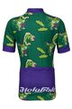 HOLOKOLO Tricoul și pantaloni scurți de ciclism - DINOSAURUS - verde/negru