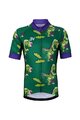 HOLOKOLO Tricoul și pantaloni scurți de ciclism - DINOSAURUS - verde/negru