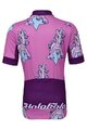 HOLOKOLO Tricoul și pantaloni scurți de ciclism - UNICORNS - mov/negru