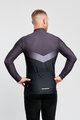 HOLOKOLO Tricou de cilism pentru iarnă cu mânecă lungă - ARROW WINTER - negru/gri