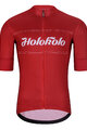 HOLOKOLO Tricoul și pantaloni scurți de ciclism - GEAR UP  - negru/roșu