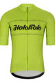HOLOKOLO Tricoul și pantaloni scurți de ciclism - GEAR UP  - negru/galben