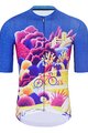HOLOKOLO Tricoul și pantaloni scurți de ciclism - VOYAGE - multicolor/albastru