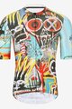 HOLOKOLO Tricoul și pantaloni scurți de ciclism - WILDLY II - albastru deschis/maro/multicolor