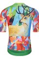 HOLOKOLO Tricoul și pantaloni scurți de ciclism - DEER - multicolor/galben/verde