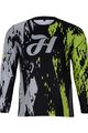 HOLOKOLO Tricou de ciclism cu mânecă lungă de vară - TYRE MTB LONG - verde/gri/negru