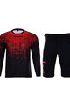 HOLOKOLO Tricoul și pantalonii de ciclism MTB - INFRARED MTB LONG  - roșu/negru