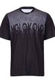 HOLOKOLO Tricou de ciclism cu mânecă scurtă - FORCE MTB - negru/alb