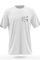 NU. BY HOLOKOLO Tricou de ciclism cu mânecă scurtă - PEDAL BY PEDAL - multicolor/alb