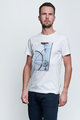 NU. BY HOLOKOLO Tricou de ciclism cu mânecă scurtă - DON'T QUIT - alb/albastru