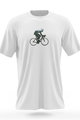 NU. BY HOLOKOLO Tricou de ciclism cu mânecă scurtă - BEHIND BARS - alb/verde