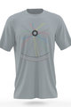 NU. BY HOLOKOLO Tricou de ciclism cu mânecă scurtă - RIDE THIS WAY - multicolor/gri