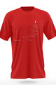 NU. BY HOLOKOLO Tricou de ciclism cu mânecă scurtă - UP & NEVER STOP - roșu
