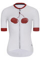 RIVANELLE BY HOLOKOLO Tricoul și pantaloni scurți de ciclism - FRUIT LADY  - alb/negru/roșu