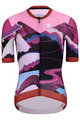 RIVANELLE BY HOLOKOLO Tricoul și pantaloni scurți de ciclism - SUNSET ELITE LADY LI - negru/multicolor/roz