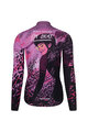 RIVANELLE Jachetă și pantaloni de iarnă de ciclism - ROSESCAPE - mov/negru
