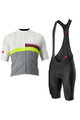 CASTELLI Tricoul și pantaloni scurți de ciclism - A BLOCCO - multicolor/negru