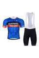 BONAVELO Tricoul și pantaloni scurți de ciclism - GARMIN SHARP - albastru/negru