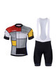 BONAVELO Tricoul și pantaloni scurți de ciclism - 1985 LA VIE CLAIRE - multicolor/negru