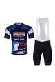BONAVELO Tricoul și pantaloni scurți de ciclism - SOUDAL-QUICKSTEP 25 - negru/albastru
