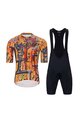 HOLOKOLO Tricoul și pantaloni scurți de ciclism - WILDLY  - galben/negru/multicolor