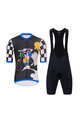 HOLOKOLO Tricoul și pantaloni scurți de ciclism - RAPID - negru/multicolor