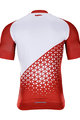 HOLOKOLO Tricou de ciclism cu mânecă scurtă - DUSK - alb/roșu