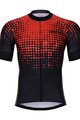 HOLOKOLO Tricou de ciclism cu mânecă scurtă - FROSTED - roșu/negru