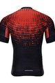 HOLOKOLO Tricou de ciclism cu mânecă scurtă - FROSTED - roșu/negru