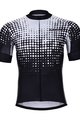 HOLOKOLO Tricou de ciclism cu mânecă scurtă - FROSTED - negru/alb