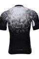 HOLOKOLO Tricou de ciclism cu mânecă scurtă - FROSTED - negru/alb