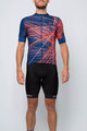 HOLOKOLO Tricou de ciclism cu mânecă scurtă - CLASH - roșu/albastru