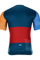 HOLOKOLO Tricou de ciclism cu mânecă scurtă - ENGRAVE - roșu/portocaliu/albastru