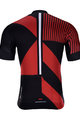 HOLOKOLO Tricoul și pantaloni scurți de ciclism - TRACE - negru/roșu