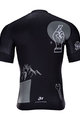 HOLOKOLO Tricou de ciclism cu mânecă scurtă - BLACK OUT - alb/negru