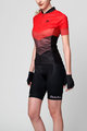 HOLOKOLO Tricoul și pantaloni scurți de ciclism - NEW NEUTRAL LADY - roșu/negru